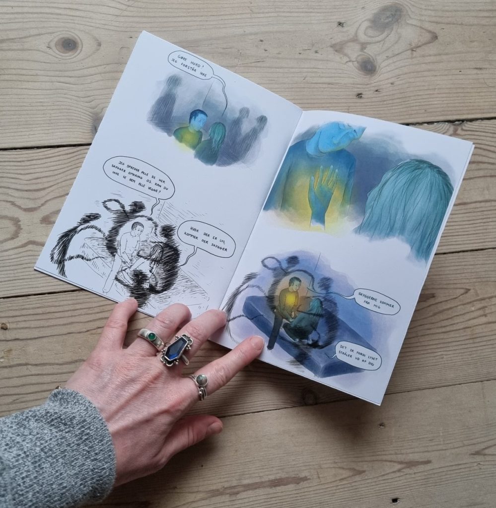 Opslag fra tegneserien I din skygge