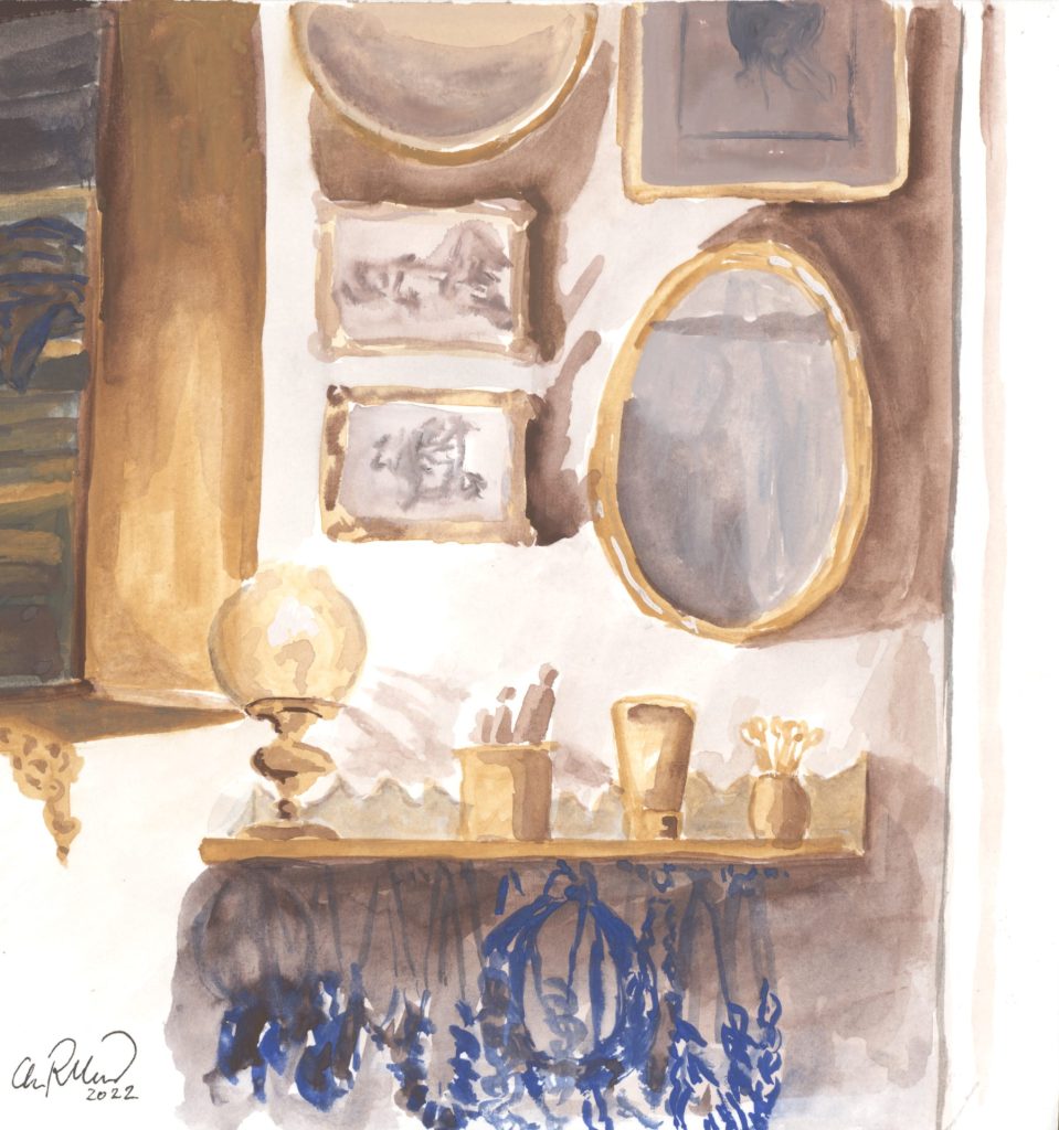 Gouache maleri